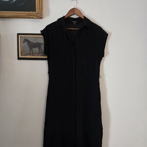 Lucky Brand Black Midi Dress